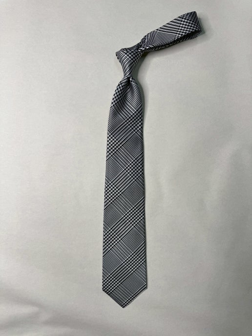 ネクタイ グレンチェック ブラック - 画像 (2)
