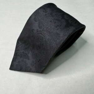 ペイズリー無地　ブラック