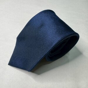 ネクタイ 無地（サテン織） ネイビー