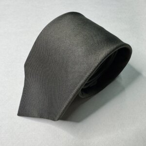 ネクタイ 無地（レップ織） ミディアムグレー