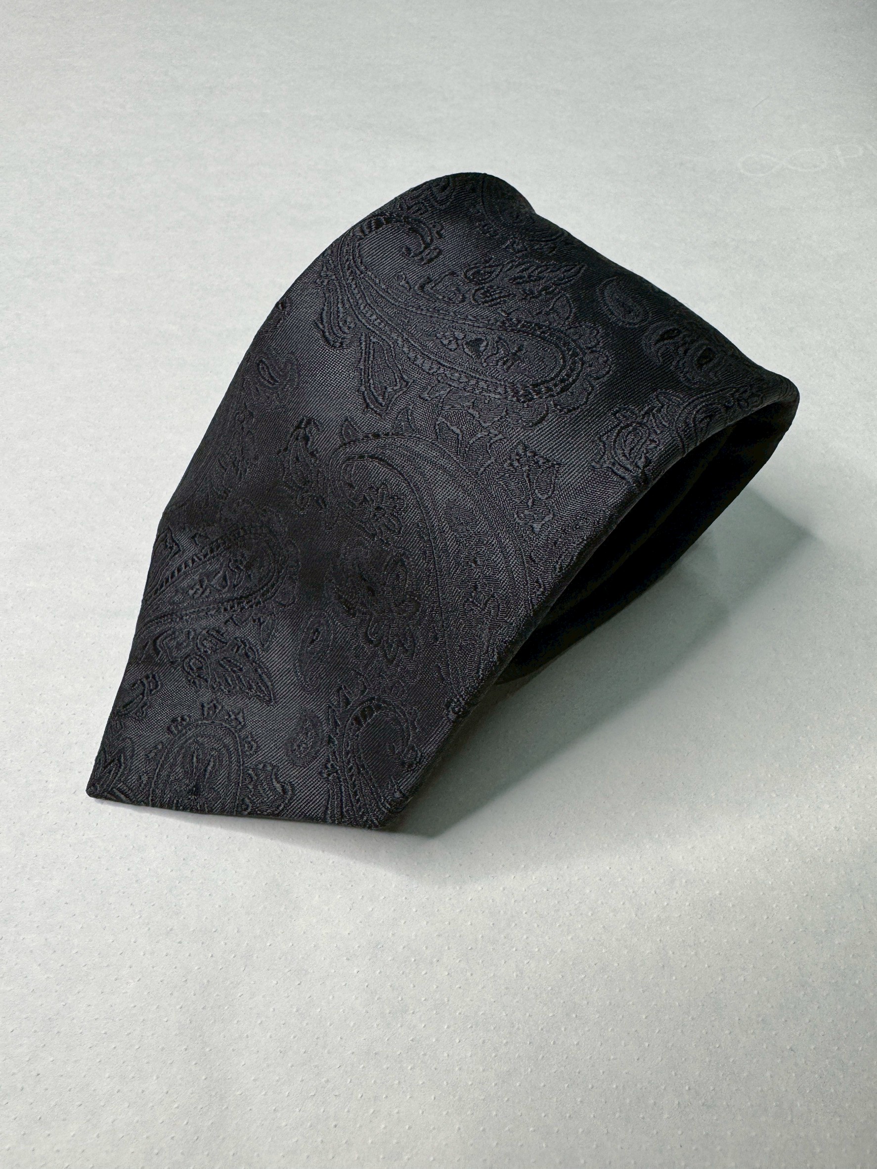 ペイズリー無地 ブラック