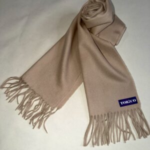 マフラー　カシミヤ無地 カフェ