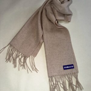 マフラー　カシミヤ無地 ベージュ